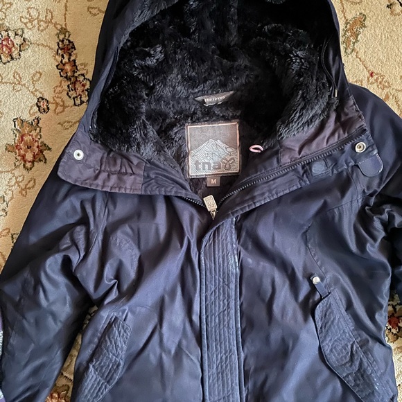TNA winter coat, size medium navy blue - Picture 2 of 2